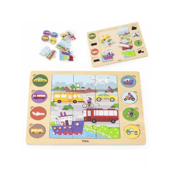 Puzzle - találd meg a párokat - járműves Puzzle - találd meg a párokat - járműves