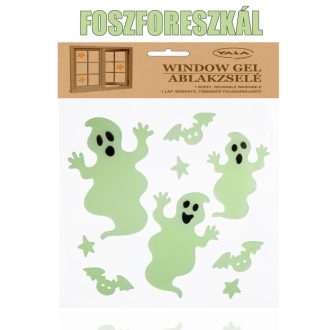 Zselés ablakdísz (foszforeszkáló szellemek)