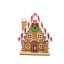 Asztaldísz világítós mézeskalács ház