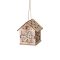 Karácsonyi dekoráció ház LED világítással (hópehely)