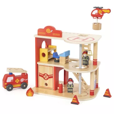 Tűzoltóság kiegészítőkkel - Viga Toys