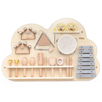   Falra Szerelhető Hangszerkészlet - Ütős Hangszerek (Viga Toys)