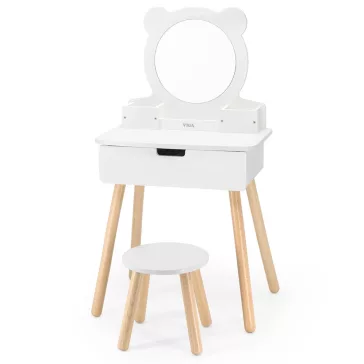 Fésülködő szekrény székkel - Viga Toys