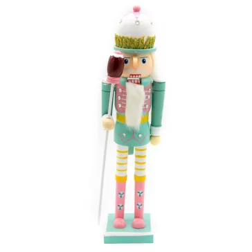 Diótörő (kék-rószaszín, süteményes jogarral, 25 cm)
