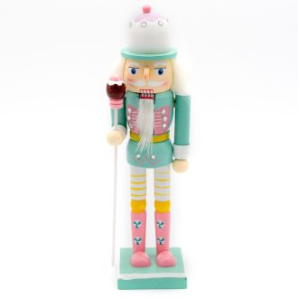 Diótörő (kék-rószaszín, süteményes jogarral, 38 cm)