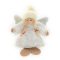 Karácsonyi dekoráció (fehér, plüss angyal sapkában)