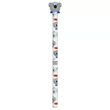 Ceruza radírral - koala (szürke)