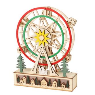 Asztaldísz világítással- óriáskerék (zöld)