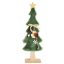 Asztaldísz - Plüss karácsonyfa (zöld)
