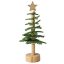 Asztaldísz filc fenyő golyós (világoszöld)