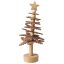 Asztaldísz filc fenyő golyós (bézs)