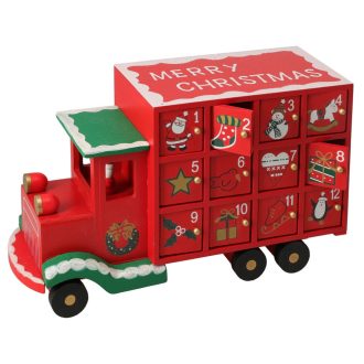 Adventi naptár Kamion Mikulással (piros)
