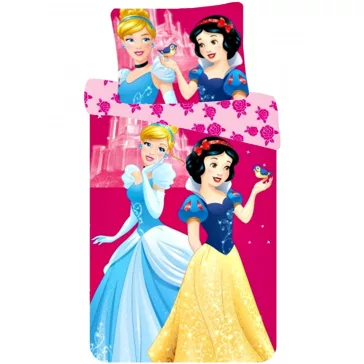   Disney Hercegnők Kind gyerek, ovis ágyneműhuzat 90×140cm, 40×55 cm