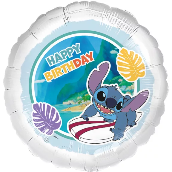 Disney Lilo és Stitch, A csillagkutya Surfer fólia lufi 45 cm Disney Lilo és Stitch, A csillagkutya Surfer fólia lufi 45 cm