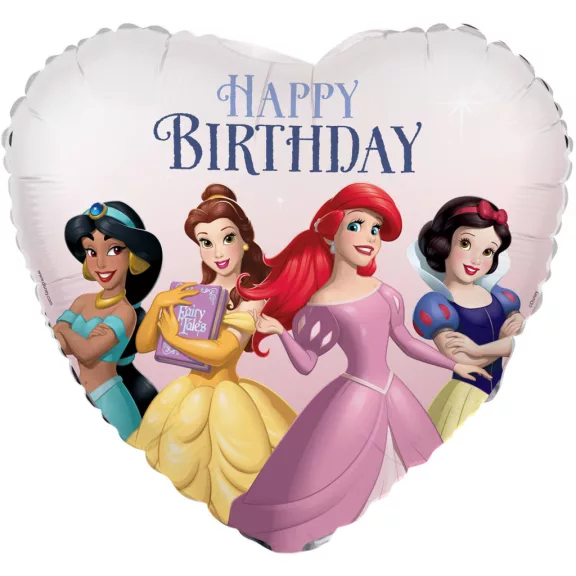 Disney Hercegnők Heart fólia lufi 45 cm Disney Hercegnők Heart fólia lufi 45 cm