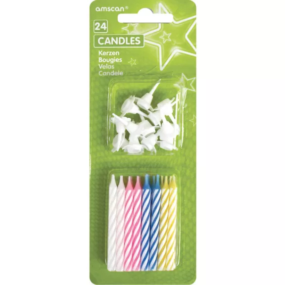 Színes Colorful tortagyertya, gyertya szett 24 db-os Színes Colorful tortagyertya, gyertya szett 24 db-os
