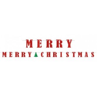 Merry Christmas papír felirat 365,7 cm