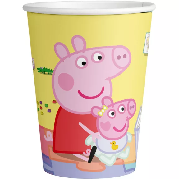 Peppa malac Story Time papír pohár 8 db-os 250 ml Peppa malac Story Time papír pohár 8 db-os 250 ml