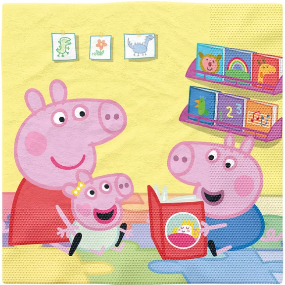 Peppa malac Story Time szalvéta 16 db-os 33x33 cm Peppa malac Story Time szalvéta 16 db-os 33x33 cm