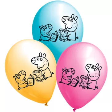   Peppa malac Story Time léggömb, lufi 6 db-os 11 inch (27,5cm)
