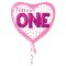 Első születésnap Fun to Be Pink fólia lufi 91 cm