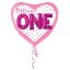 Első születésnap Fun to Be Pink fólia lufi 91 cm