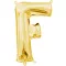 Arany Gold mini F betű fólia lufi 33 cm