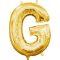 Arany Gold mini G betű fólia lufi 33 cm