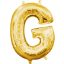 Arany Gold mini G betű fólia lufi 33 cm