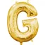 Arany Gold mini G betű fólia lufi 33 cm