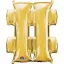 Arany Gold mini fólia lufi hashtag ikon 33 cm