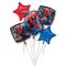 Pókember Bouquet fólia lufi 5 db-os szett