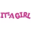 IT'S A Girl Pink fólia lufi 50 cm