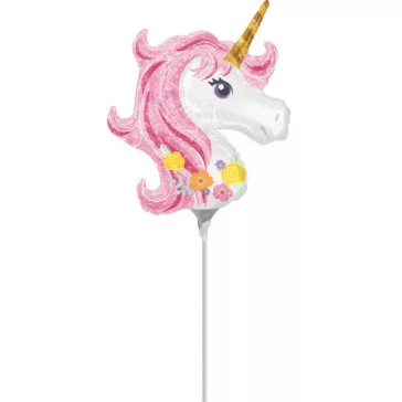 Unikornis Sparkle mini fólia lufi 25 cm
