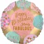 Happy Birthday Fabulous fólia lufi 43 cm