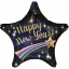 Happy New Year Star fólia lufi 71 cm