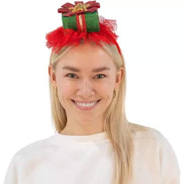 Karácsonyi ajándék Red Gift fejpánt 18,8 cm