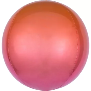 Színes Ombré gömb fólia lufi 40 cm