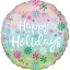 Happy Holiday Snowflakes fólia lufi 43 cm