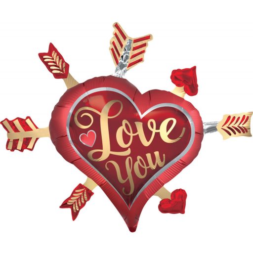 I love You Arrows fólia lufi 86 cm