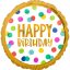 Happy Birthday Dots fólia lufi 43 cm
