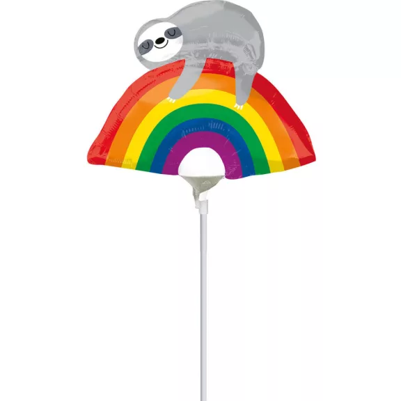 Lajhár Rainbow mini fólia lufi 25 cm (WP) Lajhár Rainbow mini fólia lufi 25 cm (WP)