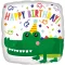 Happy Birthday Gator fólia lufi 43 cm