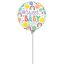 Színes Sweet baby mini fólia lufi 23 cm (WP)
