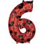 Disney Mickey Red fólia lufi 6-os szám 66 cm