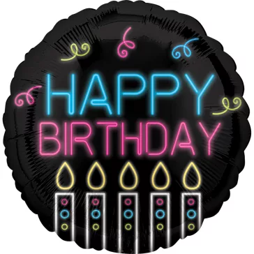 Happy Birthday Candle fólia lufi 43 cm