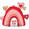 I love You Heart fólia lufi 66 cm