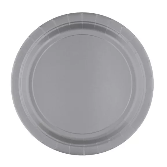 Ezüst Silver papírtányér 8 db-os 23 cm Ezüst Silver papírtányér 8 db-os 23 cm