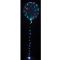 Színesen világító Crystal LED lufi, átlátszó