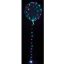 Színesen világító Crystal LED lufi, átlátszó